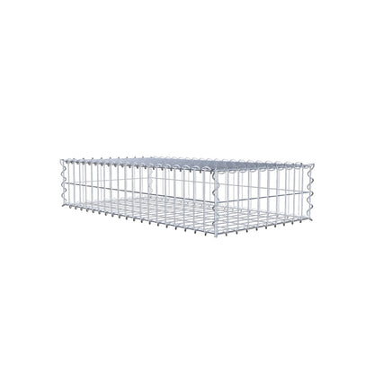 Gabion 100 cm x 20 cm x 50 cm (L x H x P), mailles 5 cm x 10 cm, spirale
