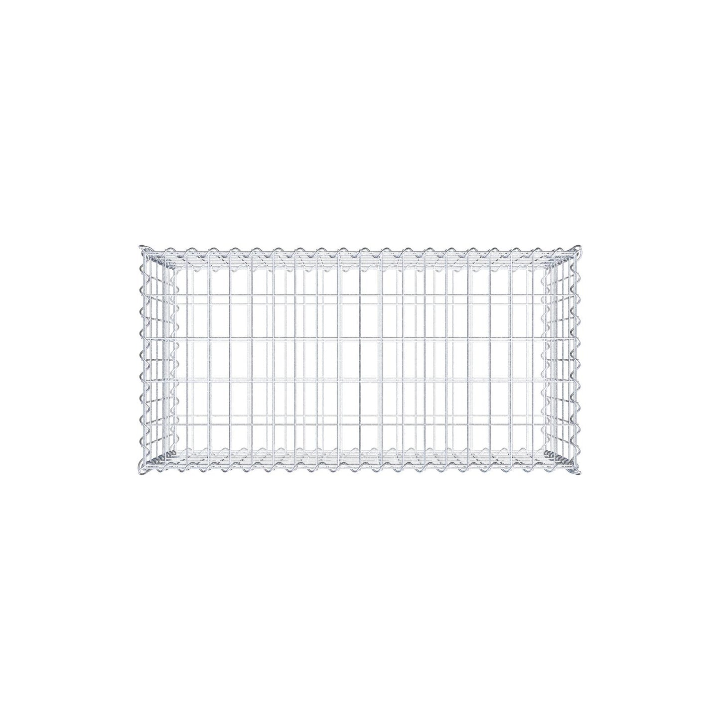 Gabion 100 cm x 50 cm x 50 cm (L x H x P), mailles 5 cm x 10 cm, spirale