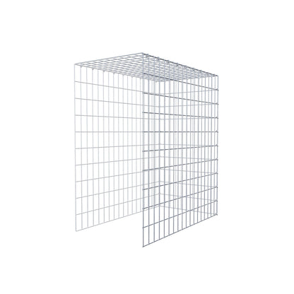 Opbouw schanskorf type 4 100 cm x 90 cm x 50 cm (L x H x D), maaswijdte 5 cm x 10 cm, C-ring