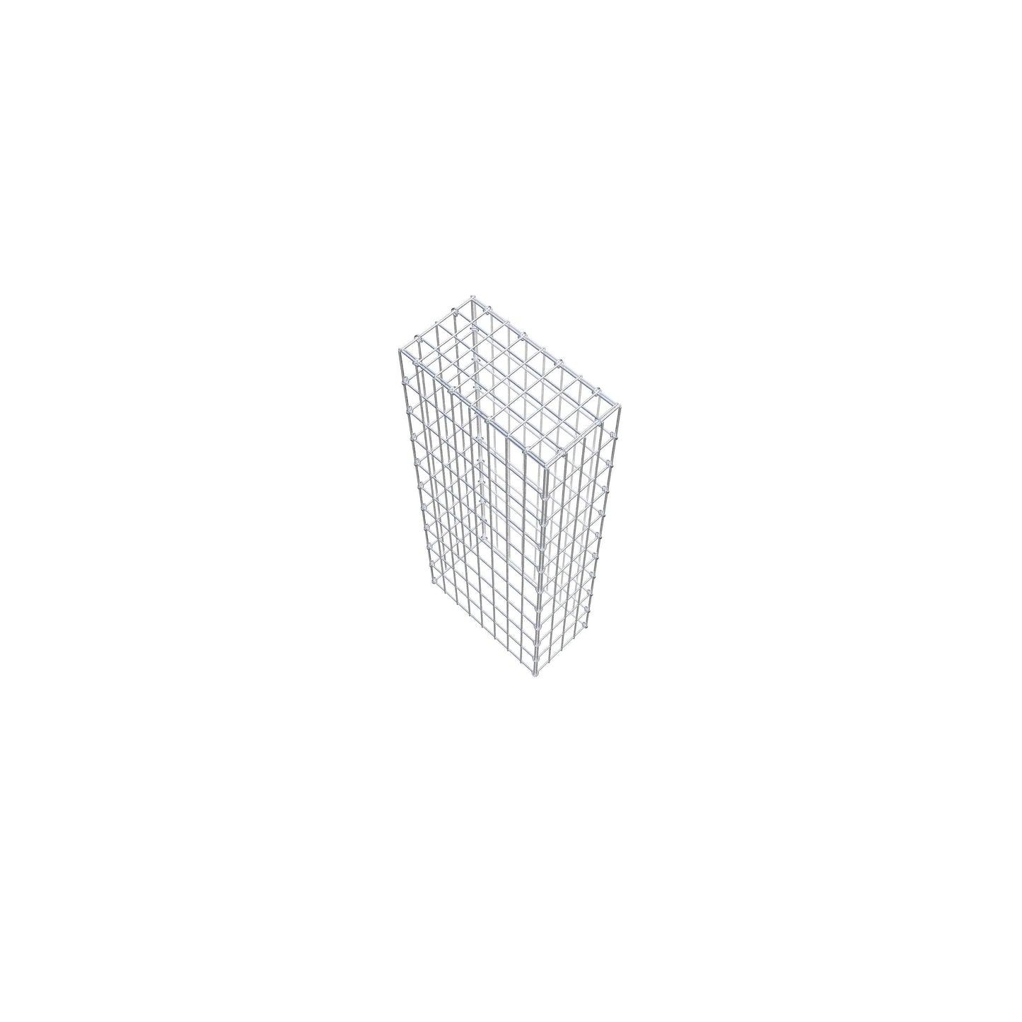 Gabbione aggiuntivo di tipo 3 100 cm x 40 cm x 20 cm (L x H x P), maglia 5 cm x 10 cm, anello a C