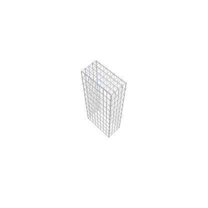 Gabbione aggiuntivo di tipo 3 100 cm x 40 cm x 20 cm (L x H x P), maglia 5 cm x 10 cm, anello a C