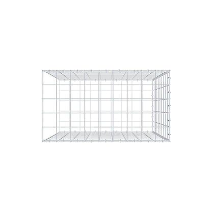 Anbaugabione Typ 2 100 cm x 90 cm x 50 cm (L x H x T), Maschenweite 10 cm x 10 cm, C-Ring