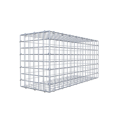 Gabbione 80 cm x 40 cm x 30 cm (L x H x P), maglia 5 cm x 5 cm, anello a C