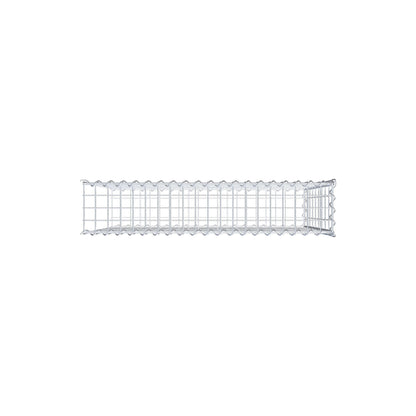 Gabion rapporté type 2 100 cm x 90 cm x 20 cm (L x H x P), mailles 5 cm x 10 cm, spirale