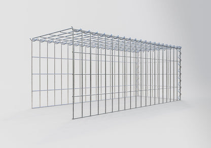 Gavión complementario tipo 4 100 cm x 40 cm x 40 cm (L x A x P), malla 5 cm x 10 cm, espiral
