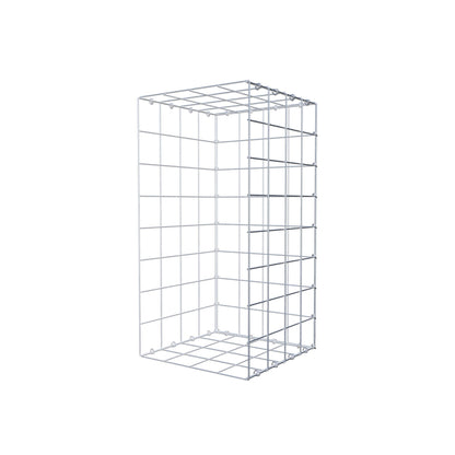 Monteret gabion type 2 80 cm x 40 cm x 40 cm (L x H x D), maskestørrelse 10 cm x 10 cm, C-ring