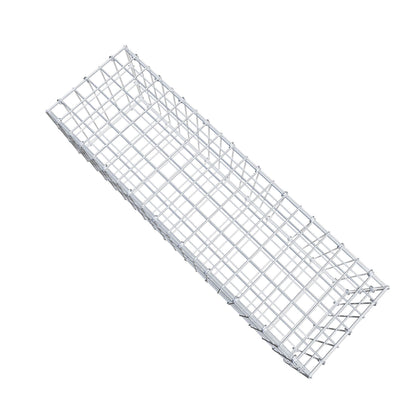 Gavión 100 cm x 30 cm x 30 cm (L x A x P), malla 5 cm x 10 cm, anillo en C