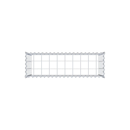 Gabion rapporté type 3 100 cm x 50 cm x 30 cm (L x H x P), mailles 10 cm x 10 cm, spirale