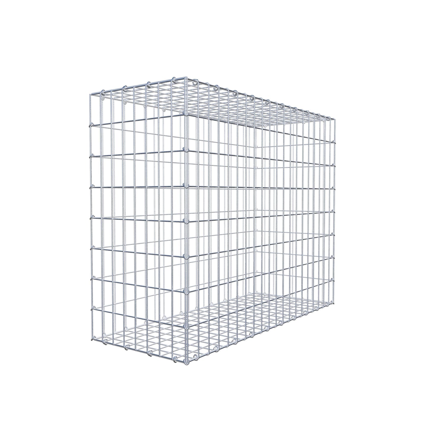 Gabbione 100 cm x 80 cm x 40 cm (L x H x P), maglia 5 cm x 10 cm, anello a C