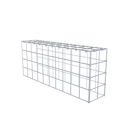 Fourche rapportée type 4 100 cm x 40 cm x 20 cm (L x H x P), mailles 10 cm x 10 cm, anneau C