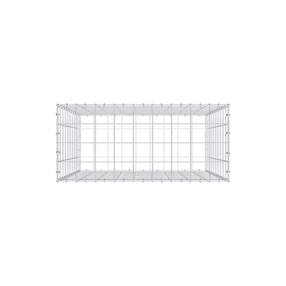 Gabion 100 cm x 90 cm x 40 cm (L x H x D), mesh size 10 cm x 10 cm, C-ring