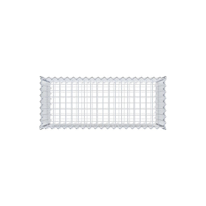 Gabione 100 cm x 50 cm x 40 cm (L x H x T), Maschenweite 5 cm x 5 cm, Spirale, Drahtstärke 4,5 mm