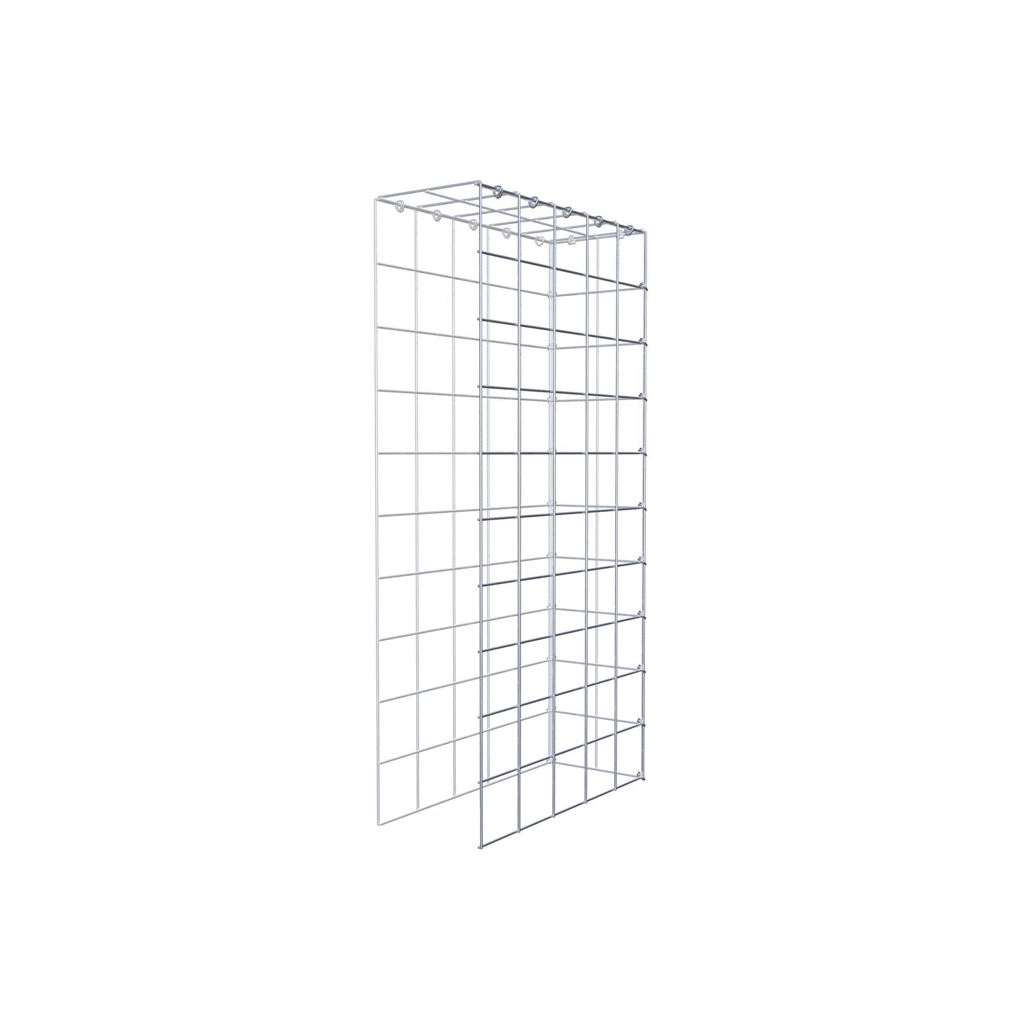 Gavión complementario de tipo 4 100 cm x 50 cm x 20 cm (L x A x P), malla 10 cm x 10 cm, anillo en C