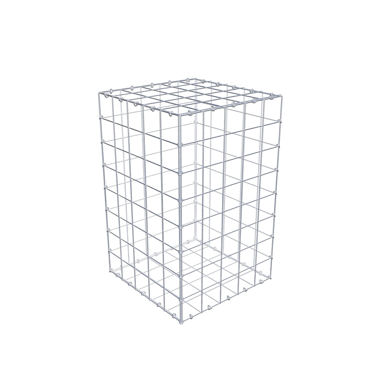 Schanskorf 80 cm x 50 cm x 50 cm (L x H x D), maaswijdte 10 cm x 10 cm, C-ring