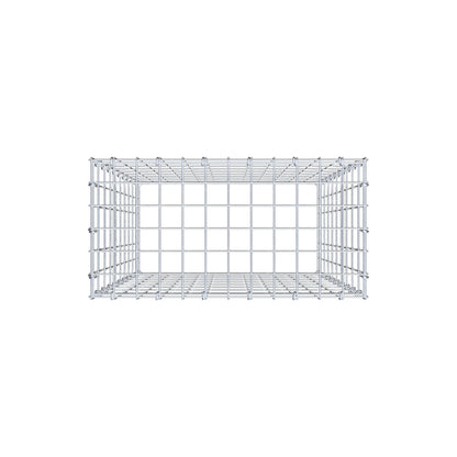 Anbaugabione Typ 3 100 cm x 60 cm x 30 cm (L x H x T), Maschenweite 5 cm x 10 cm, C-Ring