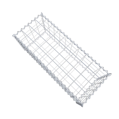 Gabione 100 cm x 40 cm x 40 cm (L x H x T), Maschenweite 10 cm x 10 cm, Spirale