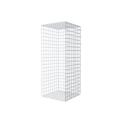 Gavión complementario de tipo 2 100 cm x 40 cm x 40 cm (largo x alto x fondo), malla 5 cm x 5 cm, anillo en C