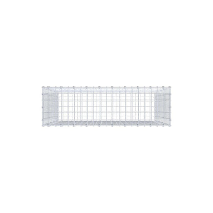 Gabbione 100 cm x 100 cm x 30 cm (L x H x P), maglia 5 x 5 cm, anello a spirale