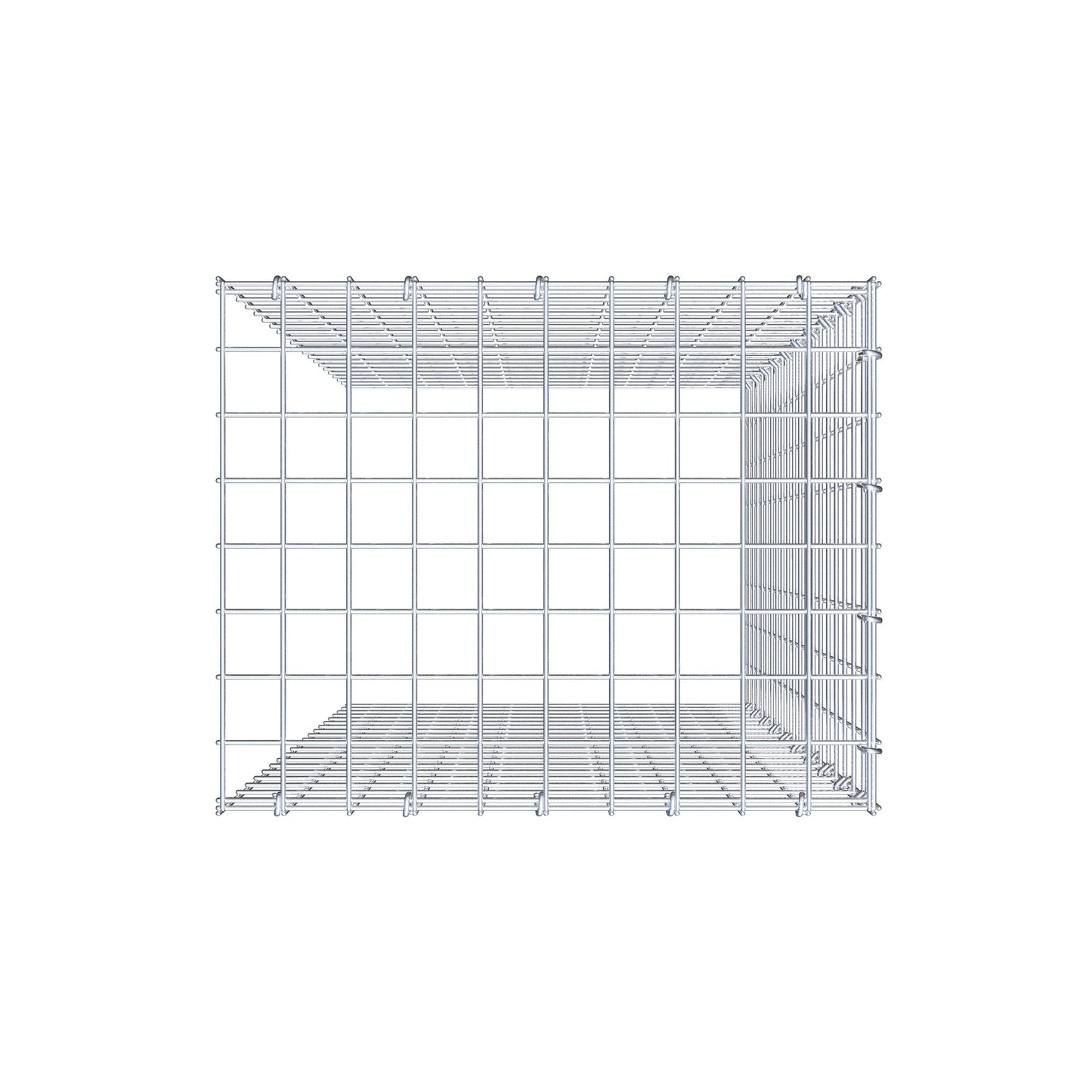 Tilläggspåle typ 4 100 cm x 50 cm x 40 cm (L x H x D), maskstorlek 5 cm x 5 cm, C-ring