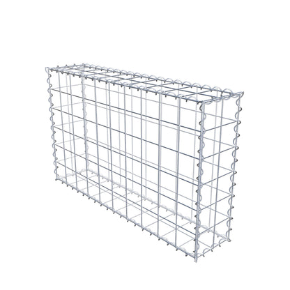 Schanskorf 100 cm x 60 cm x 20 cm (L x H x D), maaswijdte 10 cm x 10 cm, spiraalvormig