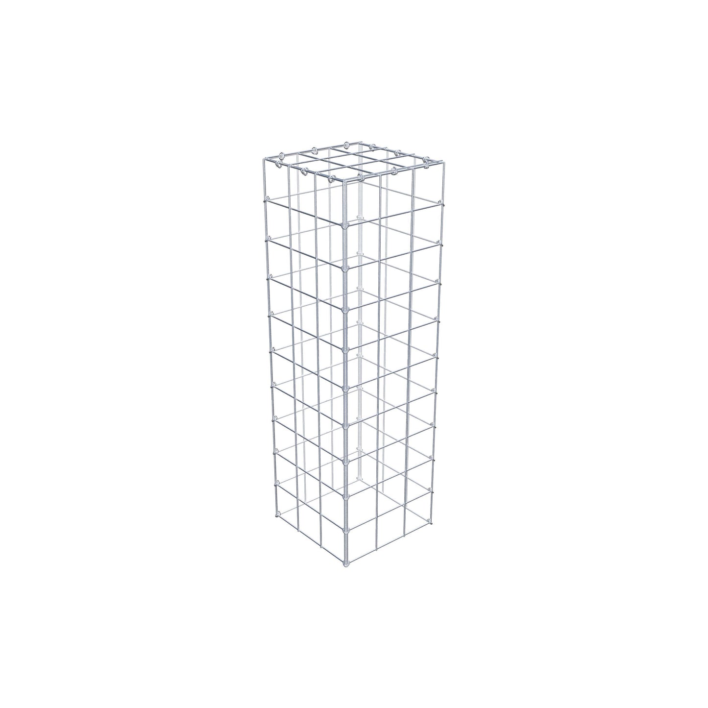 Monteret gabion type 3 100 cm x 30 cm x 30 cm (L x H x D), maskestørrelse 10 cm x 10 cm, C-ring