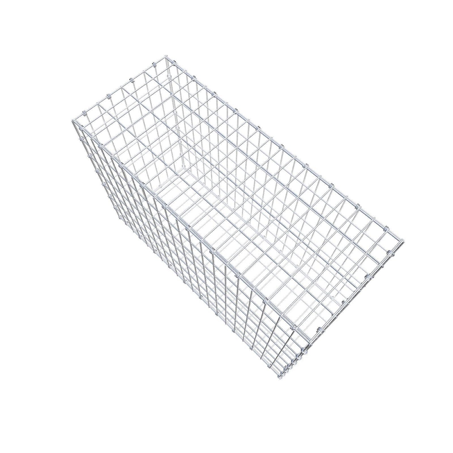 Gabione 100 cm x 70 cm x 40 cm (L x H x T), Maschenweite 5 x 10 cm, Spiralring