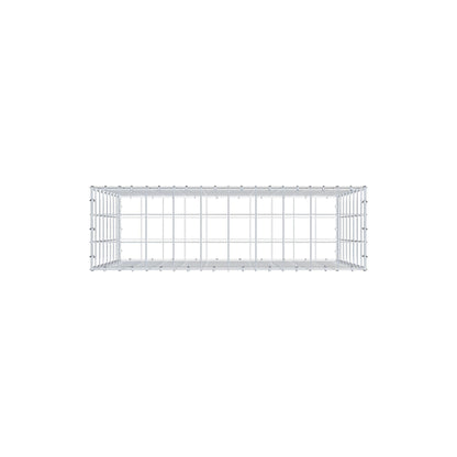 Gabion 100 cm x 80 cm x 30 cm (L x H x D), mesh size 10 cm x 10 cm, C-ring