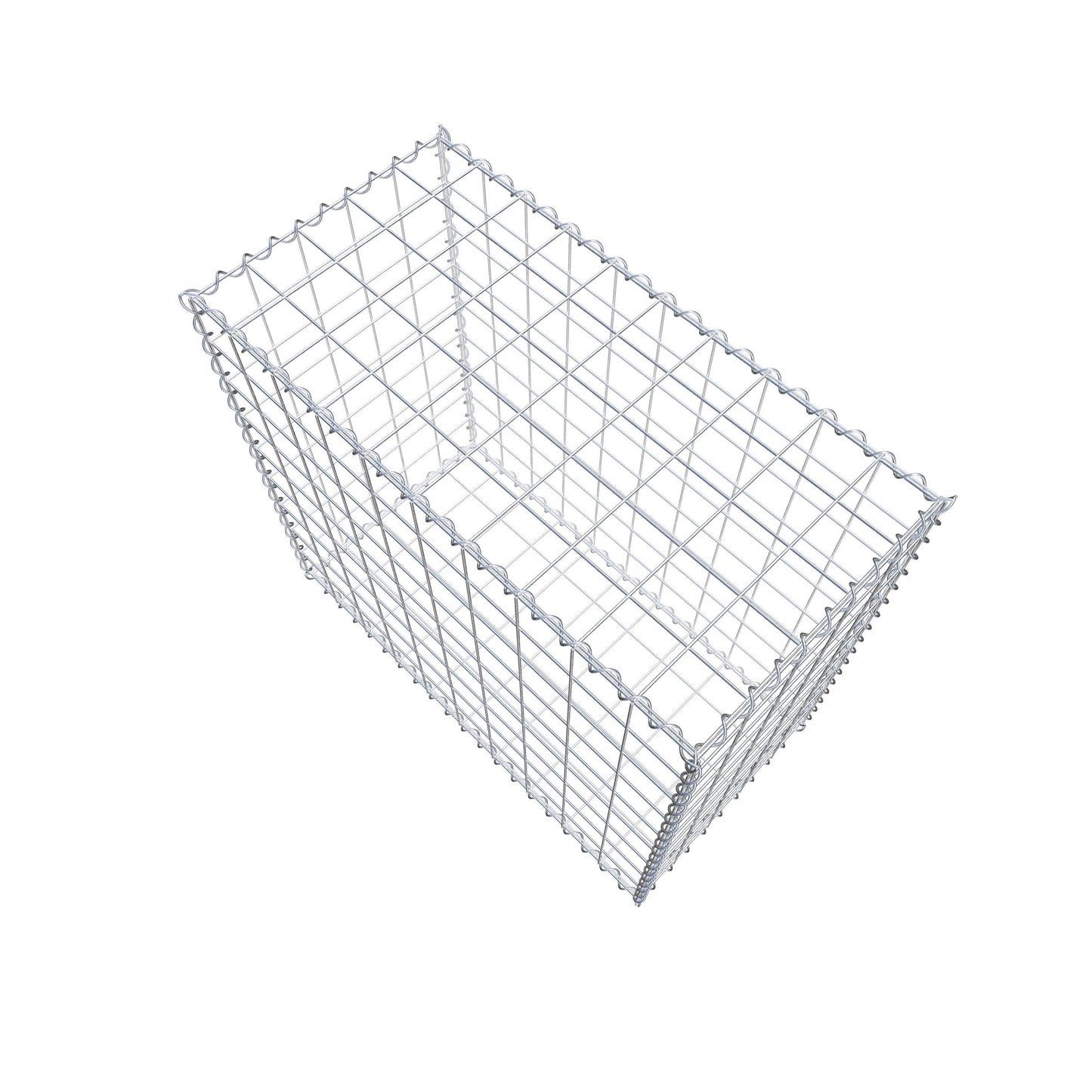 Gabion 100 cm x 90 cm x 50 cm (L x H x D), maskestørrelse 10 cm x 10 cm, spiral