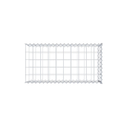 Udvokset gabion type 2 100 cm x 30 cm x 50 cm (L x H x D), maskestørrelse 10 cm x 10 cm, spiral