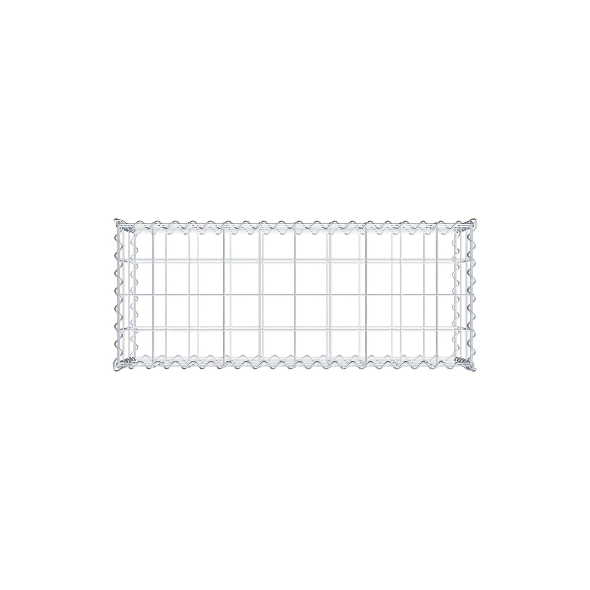 Gabione 100 cm x 30 cm x 40 cm (L x H x T), Maschenweite 10 cm x 10 cm, Spirale