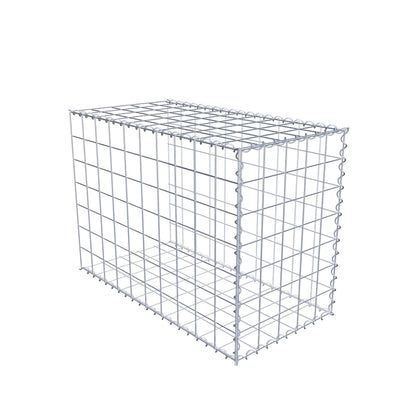 Opvokset gabion type 2 100 cm x 70 cm x 50 cm (L x H x D), maskestørrelse 10 cm x 10 cm, spiral