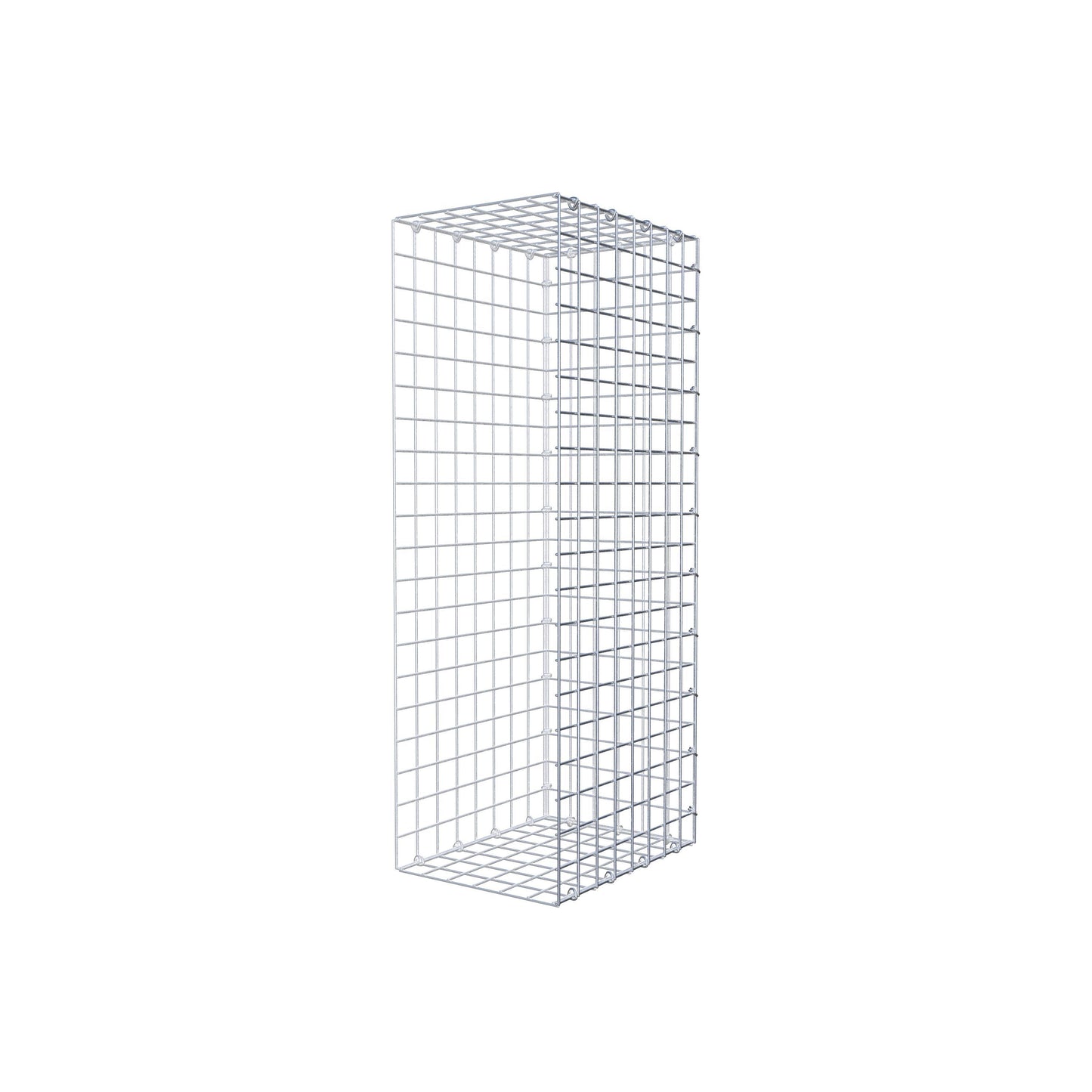 Gavión acoplable tipo 2 100 cm x 40 cm x 30 cm (L x A x P), malla 5 cm x 5 cm, anillo en C