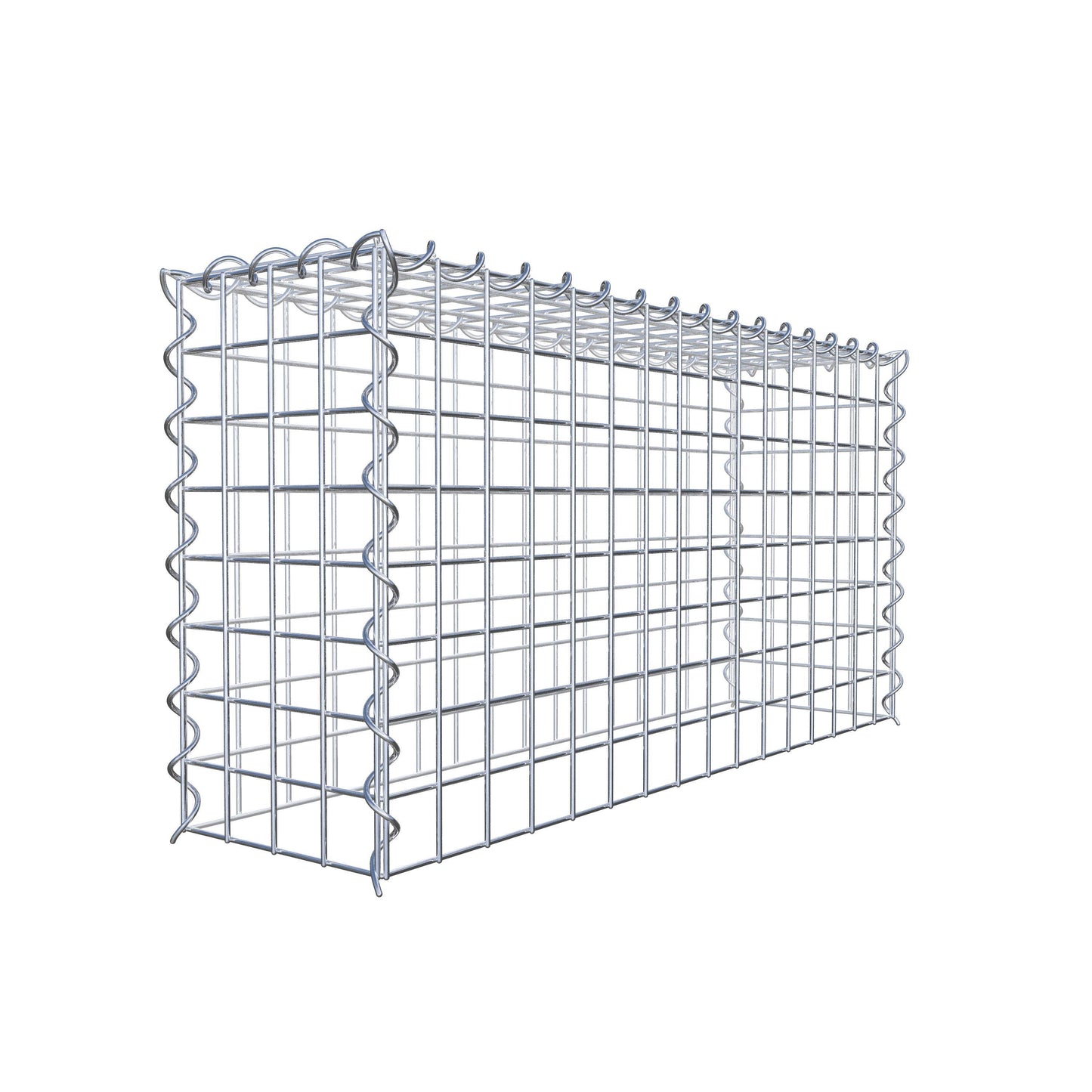 Add-on schanskorf type 3 80 cm x 40 cm x 20 cm (L x H x D), maaswijdte 5 cm x 5 cm, spiraalvormig