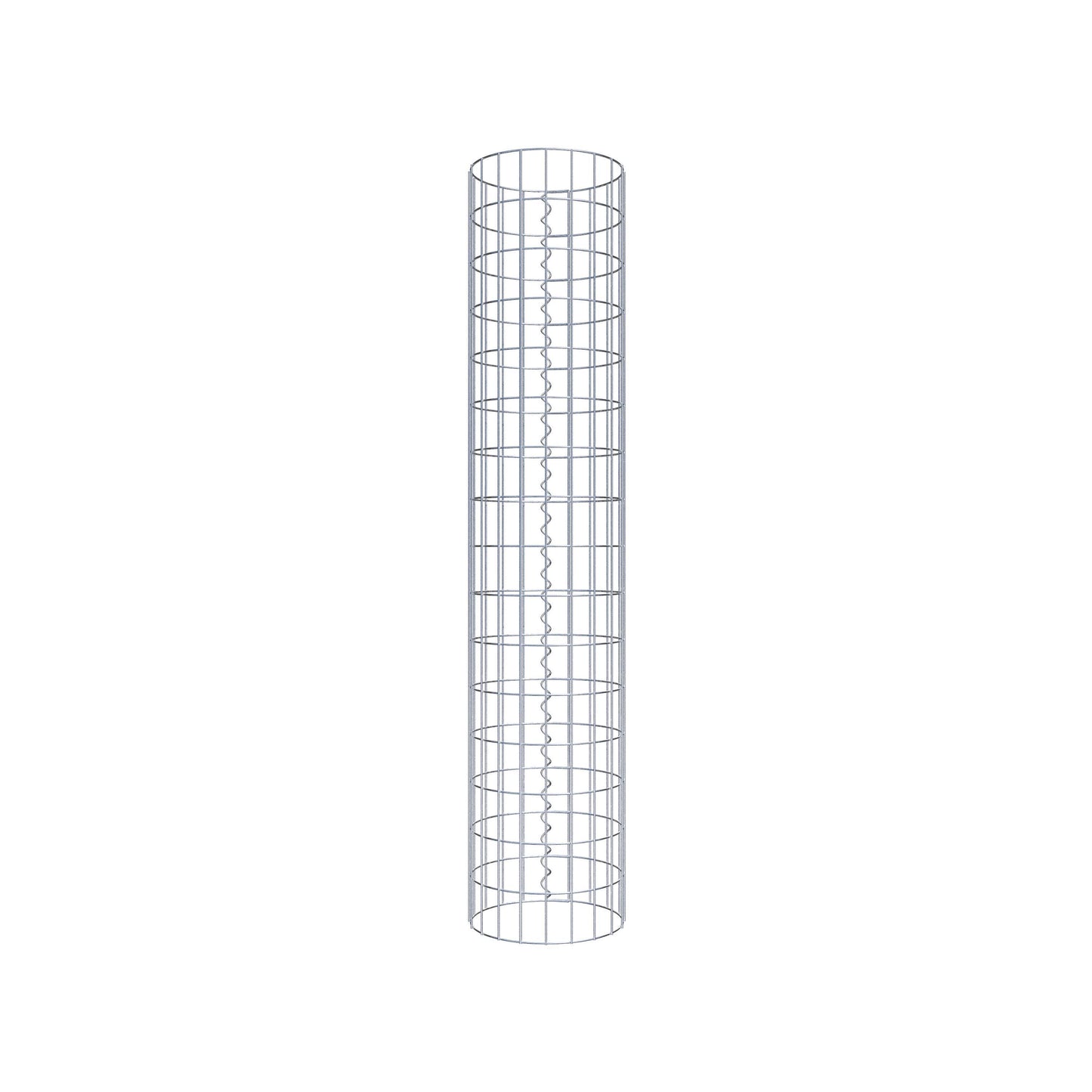 Gabionensäule rund 32 cm Durchmesser, 160 cm Höhe, Maschenweite 5 cm x 10 cm