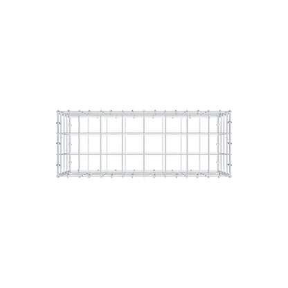 Gabbione 80 cm x 40 cm x 30 cm (L x H x P), maglia 10 cm x 10 cm, anello a C