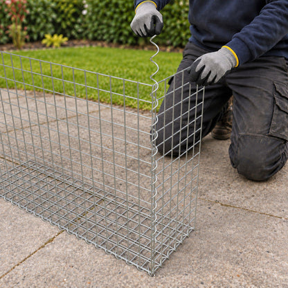 Gabion 100 cm x 70 cm x 30 cm (L x H x P), mailles 5 cm x 5 cm, spirale
