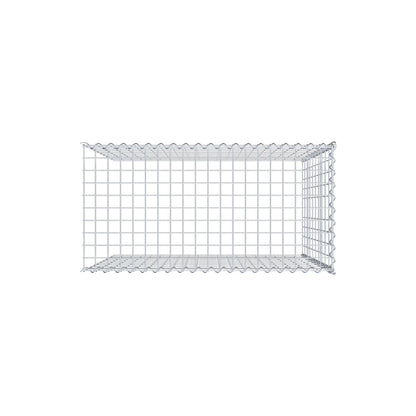 Opvokset gabion type 4 100 cm x 100 cm x 50 cm (L x H x D), maskestørrelse 5 cm x 10 cm, spiral