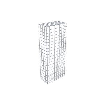 Type 2 oplegkorf 100 cm x 20 cm x 40 cm (L x H x D), maaswijdte 5 cm x 5 cm, C-ring