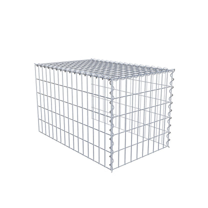 Anbaugabione Typ 4 80 cm x 50 cm x 50 cm (L x H x T), Maschenweite 5 cm x 10 cm, Spirale