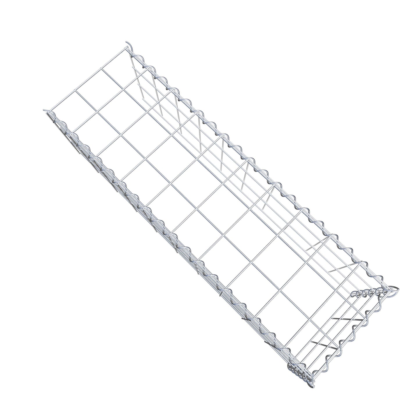 Gabion rapporté type 4 100 cm x 30 cm x 30 cm (L x H x P), mailles 10 cm x 10 cm, spirale