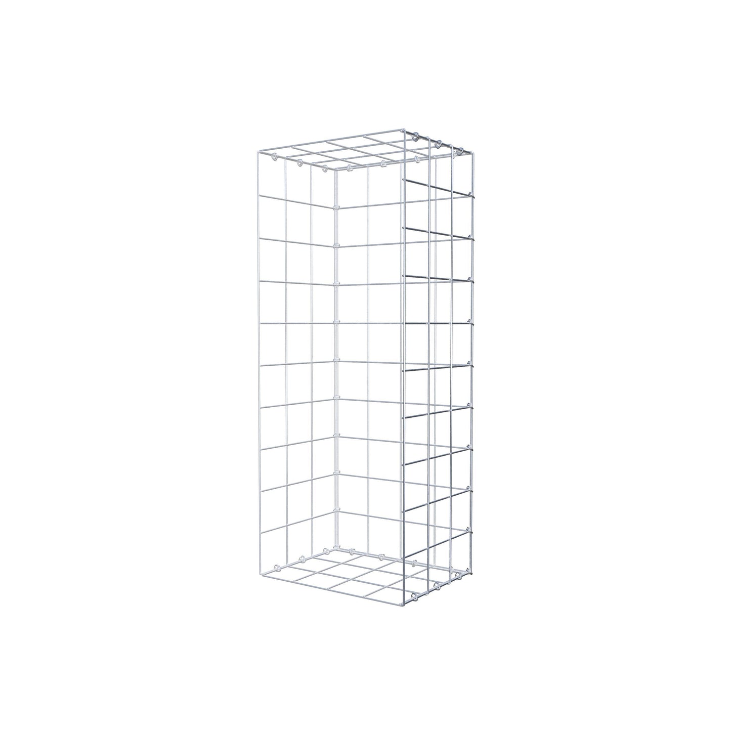 Anbaugabione Typ 2 100 cm x 30 cm x 40 cm (L x H x T), Maschenweite 10 cm x 10 cm, C-Ring