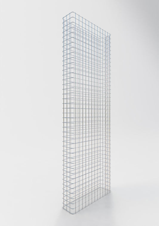 Gabionenzaun Länge 67 cm, Höhe 180 cm, Tiefe 17 cm, Maschenweite 5 x 5 cm