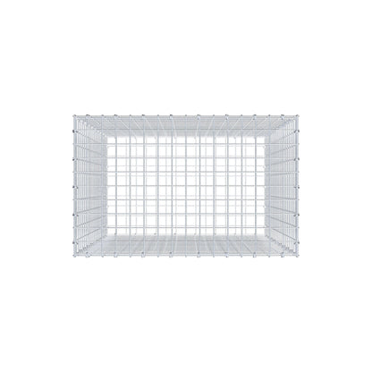 Schanskorf 100 cm x 80 cm x 50 cm (L x H x D), maaswijdte 5 cm x 5 cm, C-ring