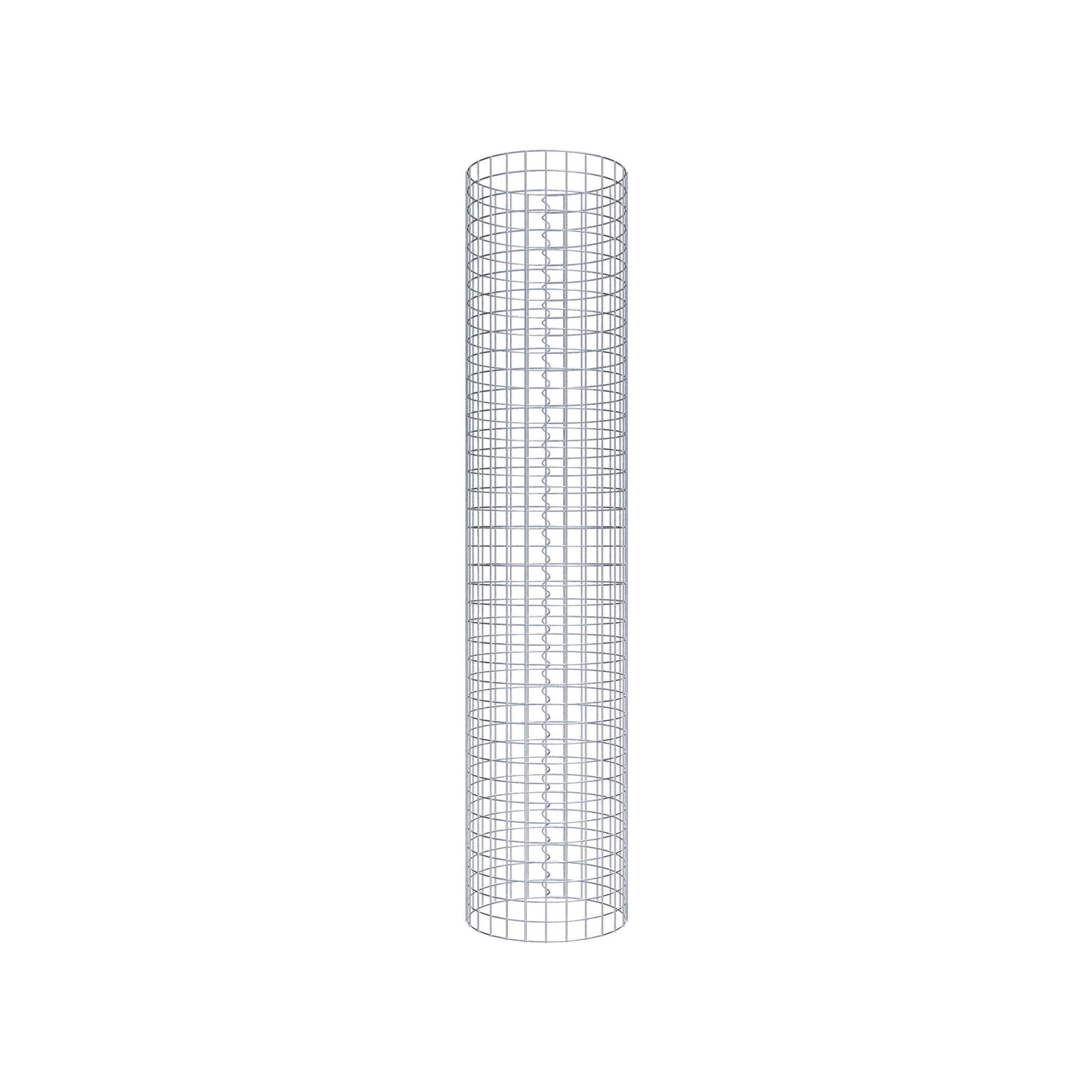 Columna de gaviones redonda de 42 cm de diámetro, 200 cm de altura, malla de 5 cm x 5 cm