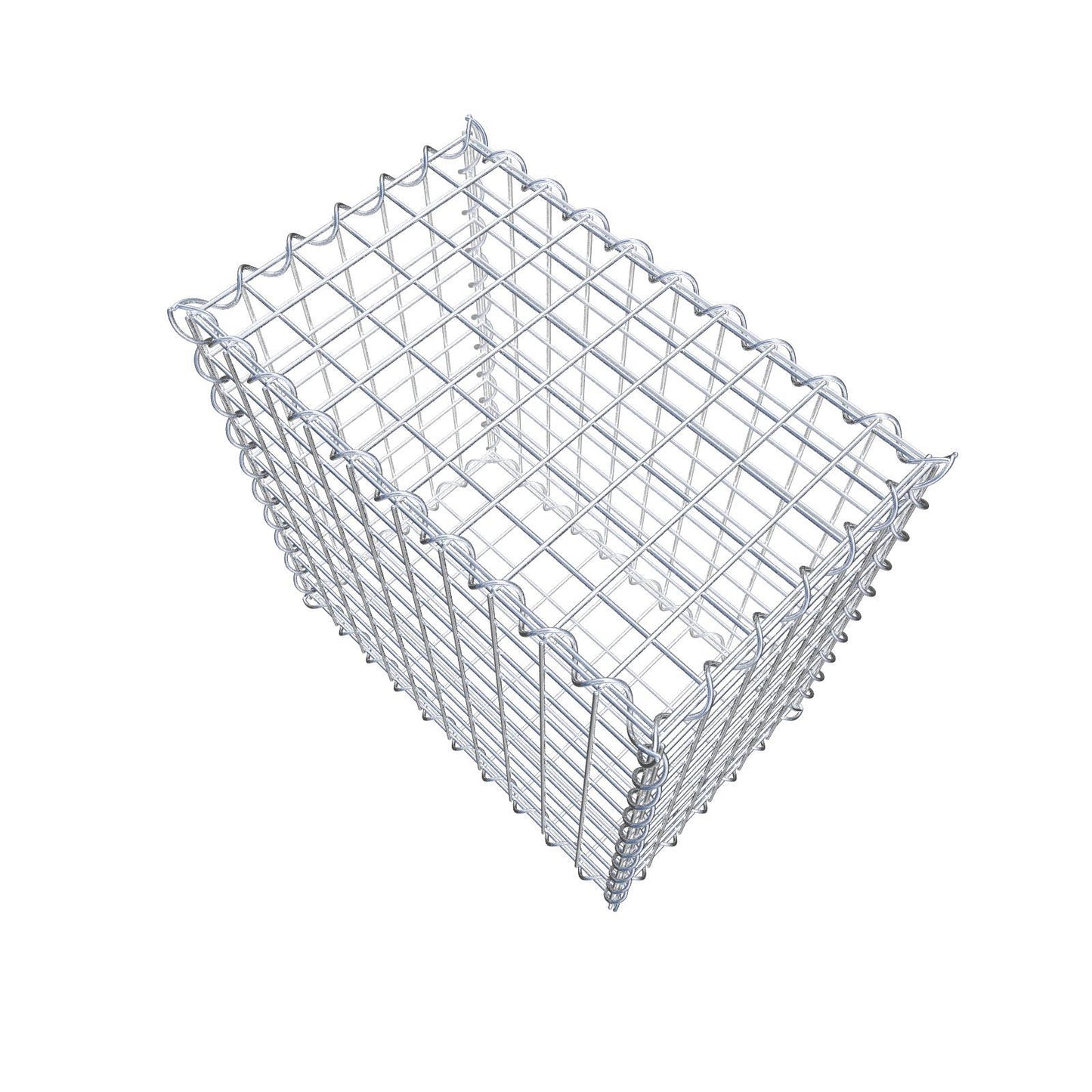 Gabion 50 cm x 50 cm x 30 cm (L x H x D), maskstorlek 5 cm x 5 cm, spiral