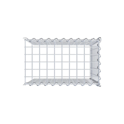 Opvokset gabion type 4 50 cm x 50 cm x 30 cm (L x H x D), maskestørrelse 5 cm x 5 cm, spiral