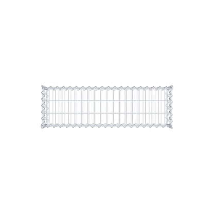 Gavión 100 cm x 20 cm x 30 cm (largo x alto x fondo), malla 5 cm x 10 cm, en espiral
