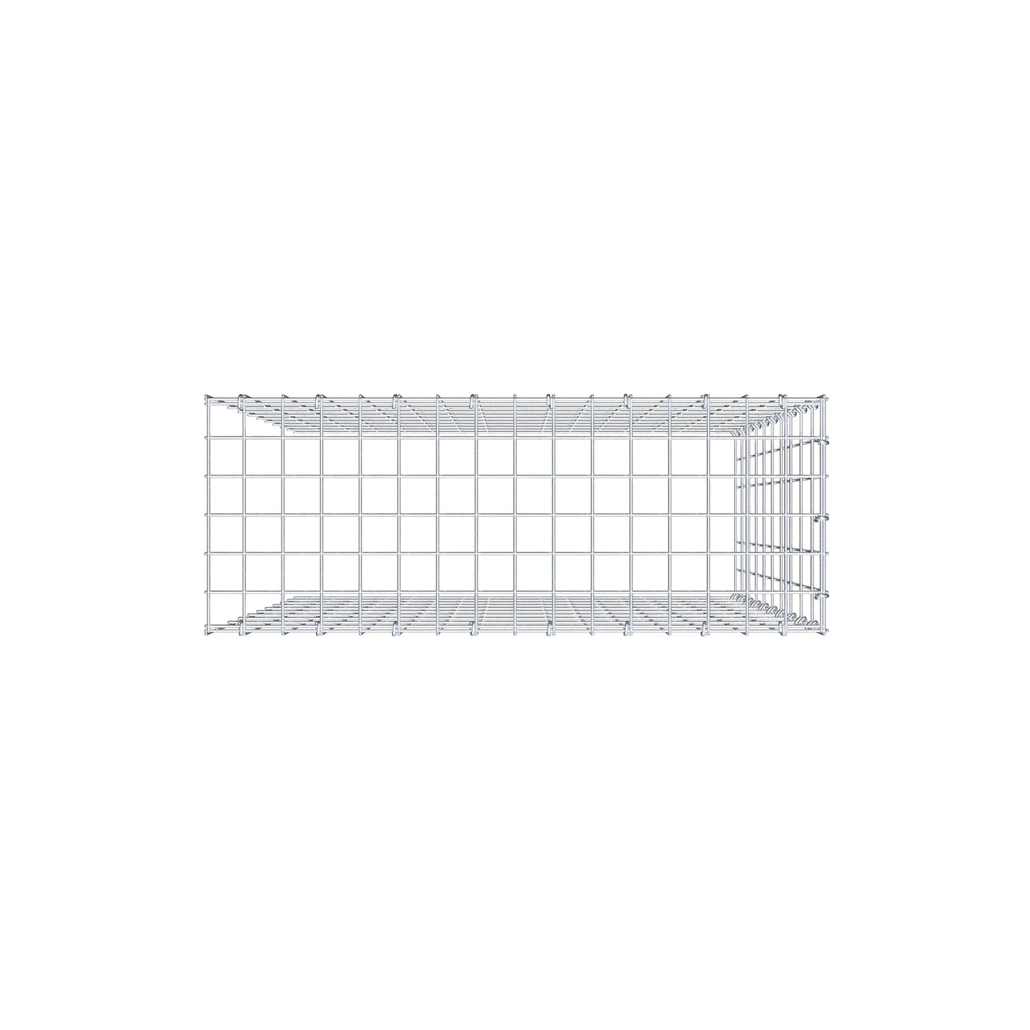 Gavión adicional tipo 4 100 cm x 80 cm x 30 cm (L x A x P), malla 5 cm x 10 cm, anillo en C
