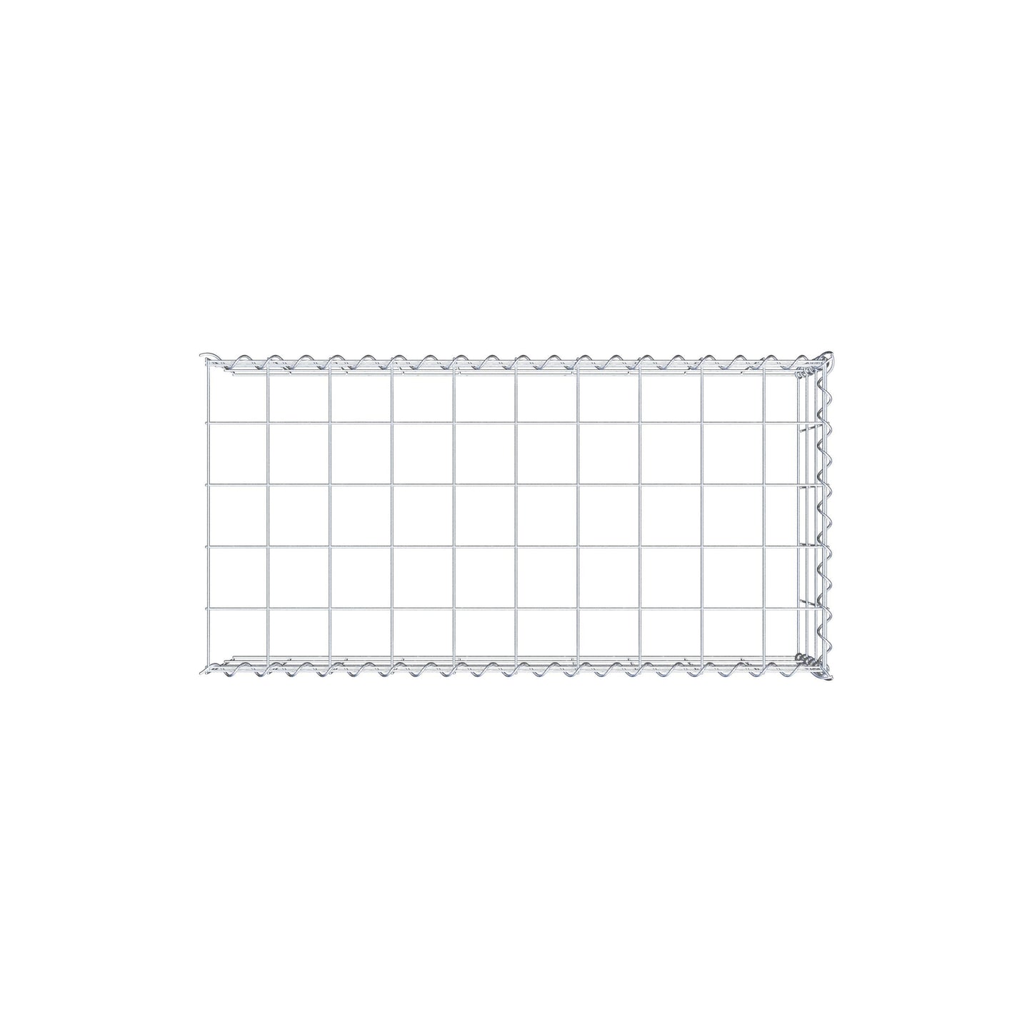 Anbaugabione Typ 4 100 cm x 30 cm x 50 cm (L x H x T), Maschenweite 10 cm x 10 cm, Spirale