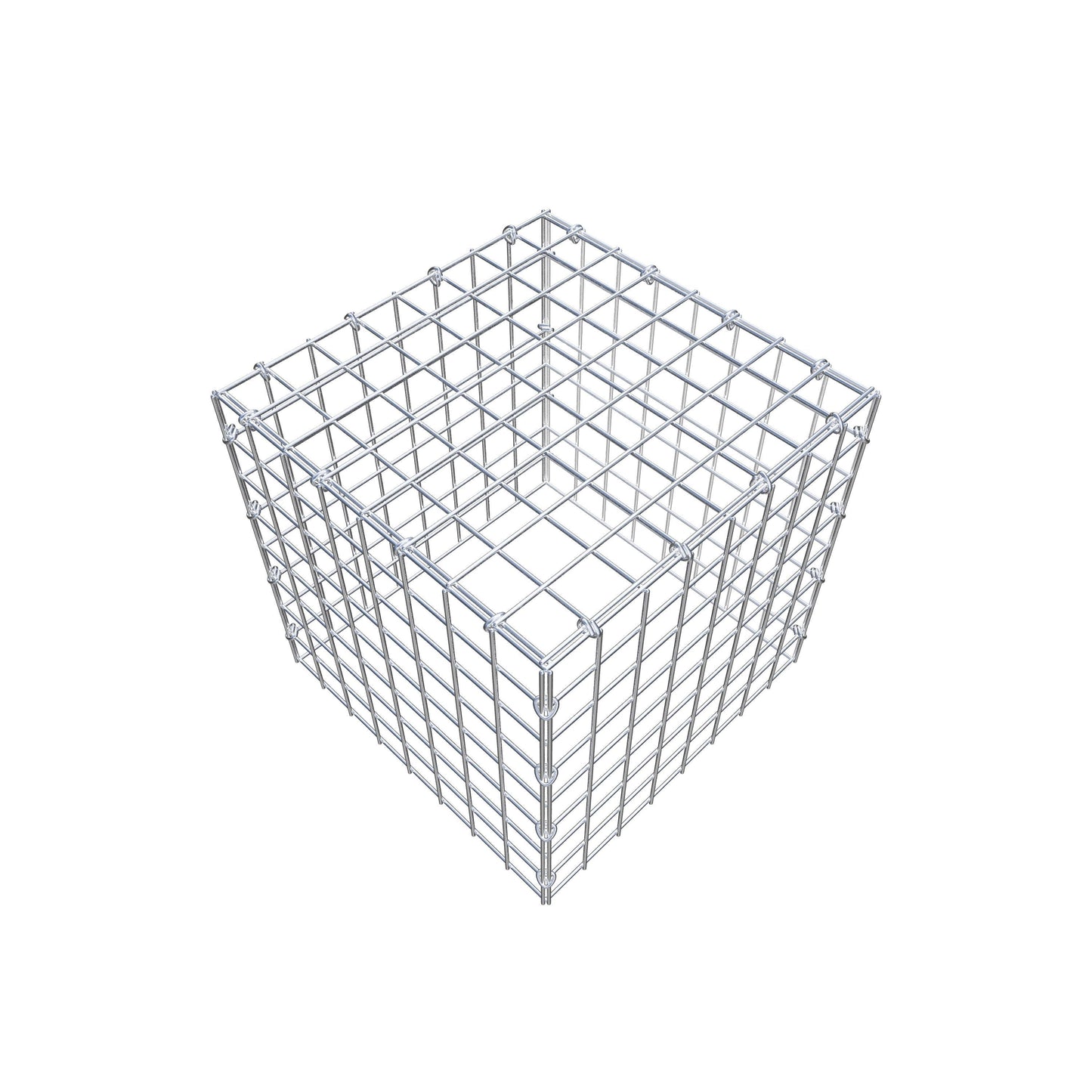 Anbaugabione Typ 3 40 cm x 40 cm x 40 cm (L x H x T), Maschenweite 5 cm x 5 cm, C-Ring